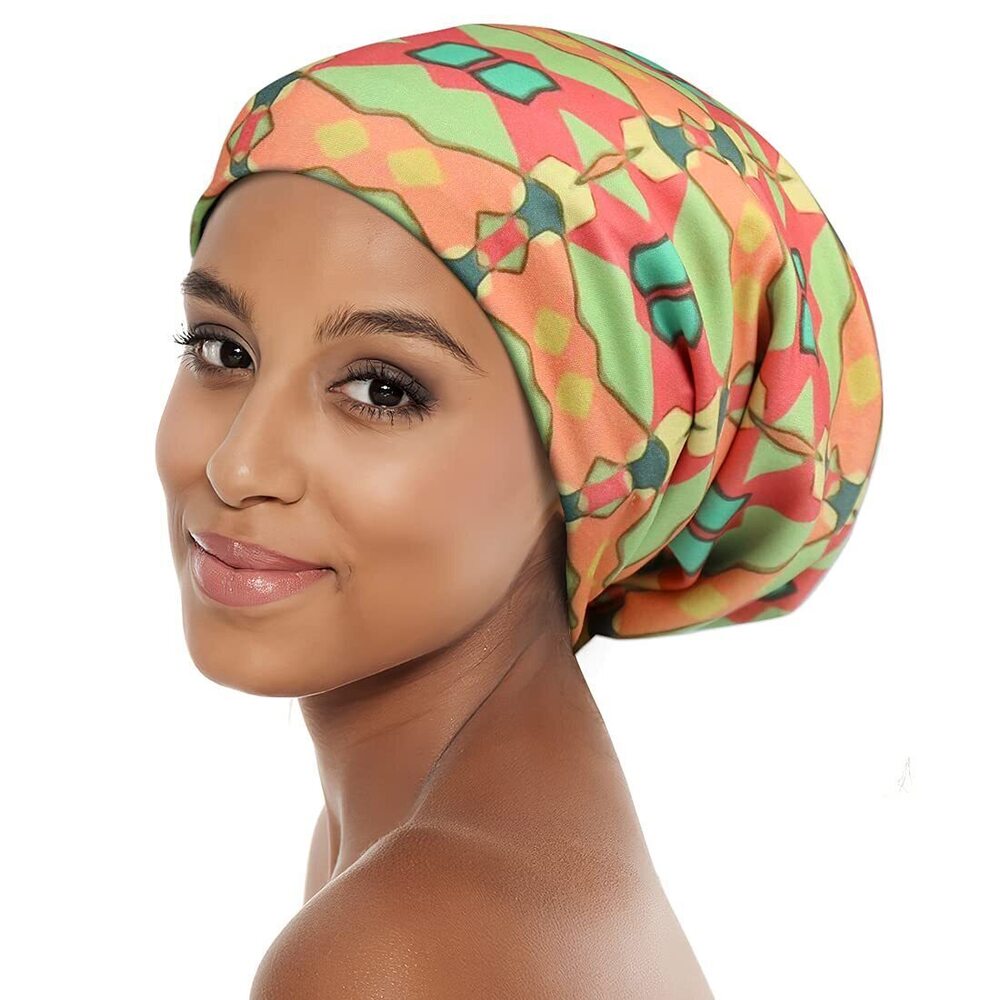 9350 Post Surgery Head Scarf Cap with Silk Non Slip